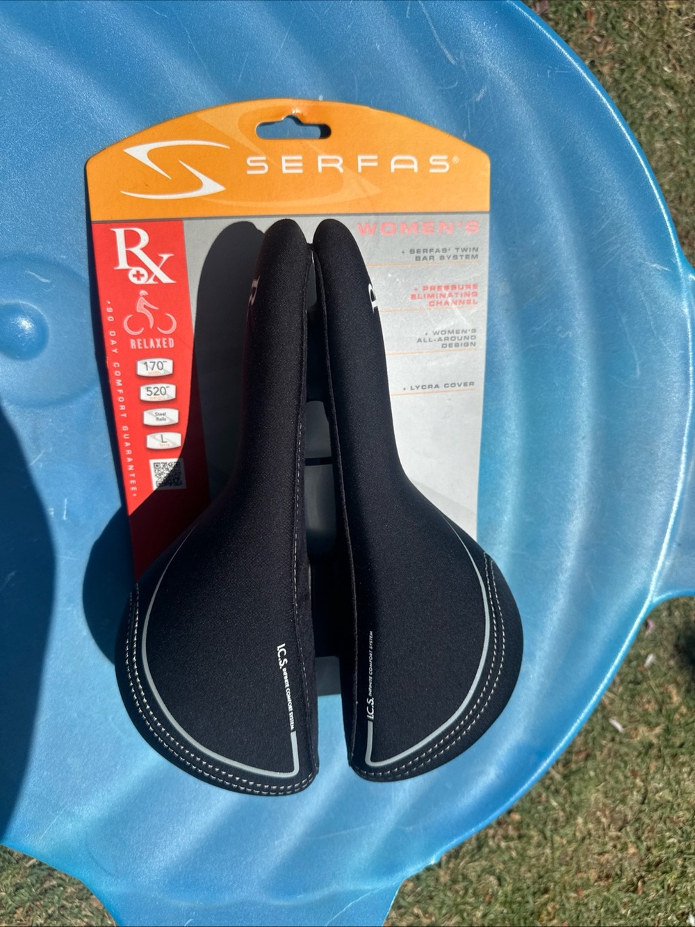 Women’s Black Comfort Bike Saddle - Picture 4 of 10